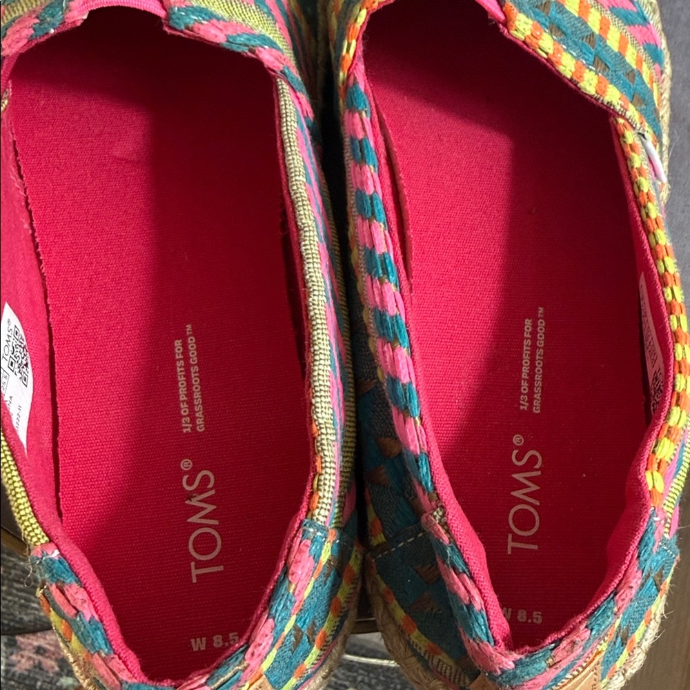TOMS Womens Alpargata Rope Slip on shoes 8.5 - Picture 4 of 7